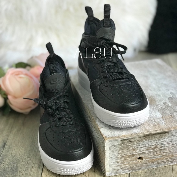 Nike Air Force Ultraforce MID Black White W AUTHEN - Picture 5 of 8